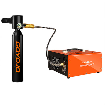 GOYOJO 0.5L Scuba Tank with Electric Pump