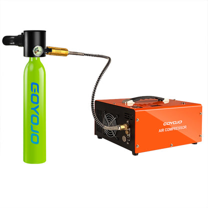 GOYOJO 0.5L Scuba Tank with Electric Pump