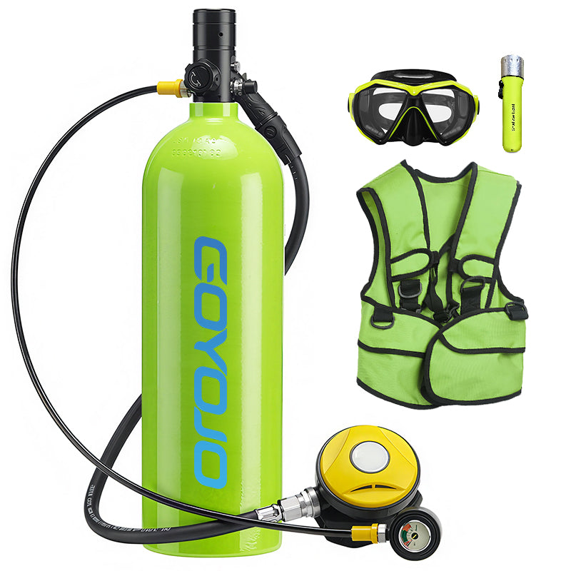 GOYOJO Scuba Tank 2L + Snorkel and Mask